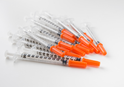 Bulk of medical needles