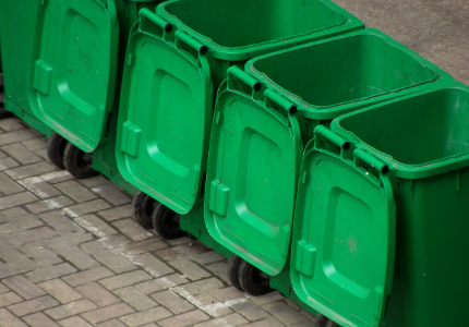 Green curbside containers