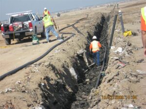 Kiefer Landfill leachate/gas collection system installation