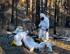 DTSC crews work to remove household hazardous waste in Phase 1 of wildfire cleanup