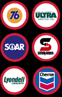 Oil company logos
