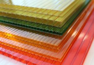 Colored plastic sheets