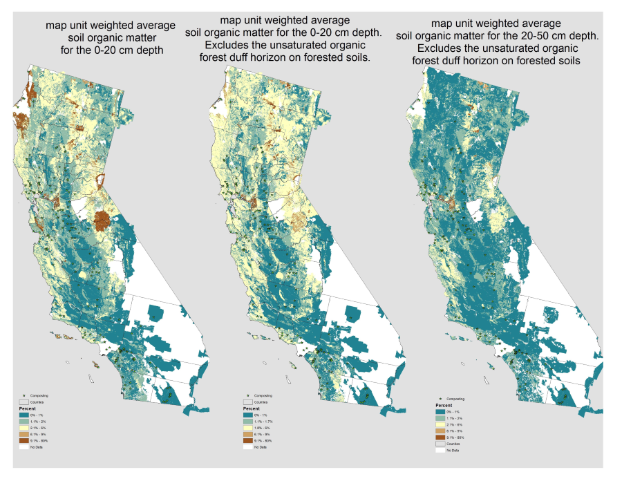 CalRecycle Maps based on NRCS Gridded Soil Survey Geographic (GSSURGO) Database 2015