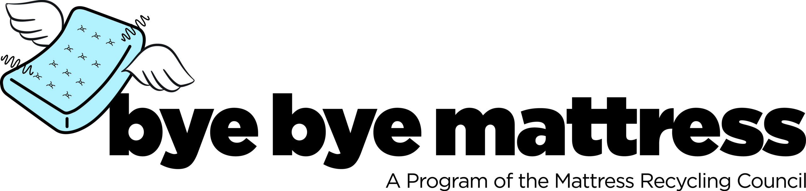 Bye Bye Mattress: A program of the Mattress Recyling Council logo