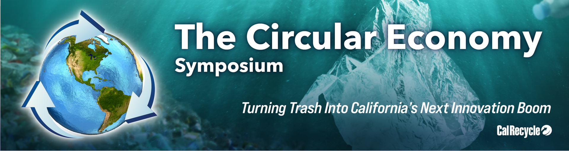 The circular economy symposium banner