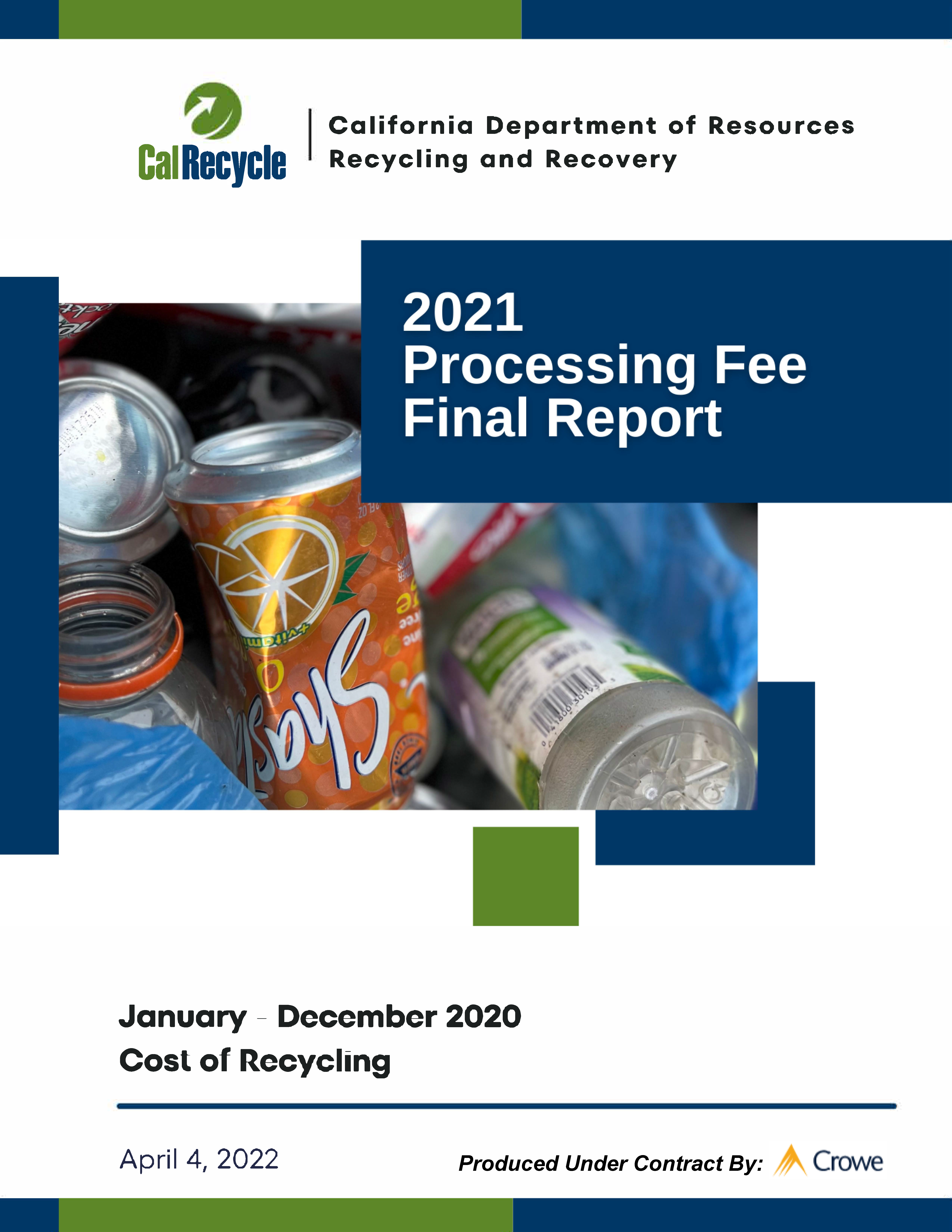 2021 Processing Fee report