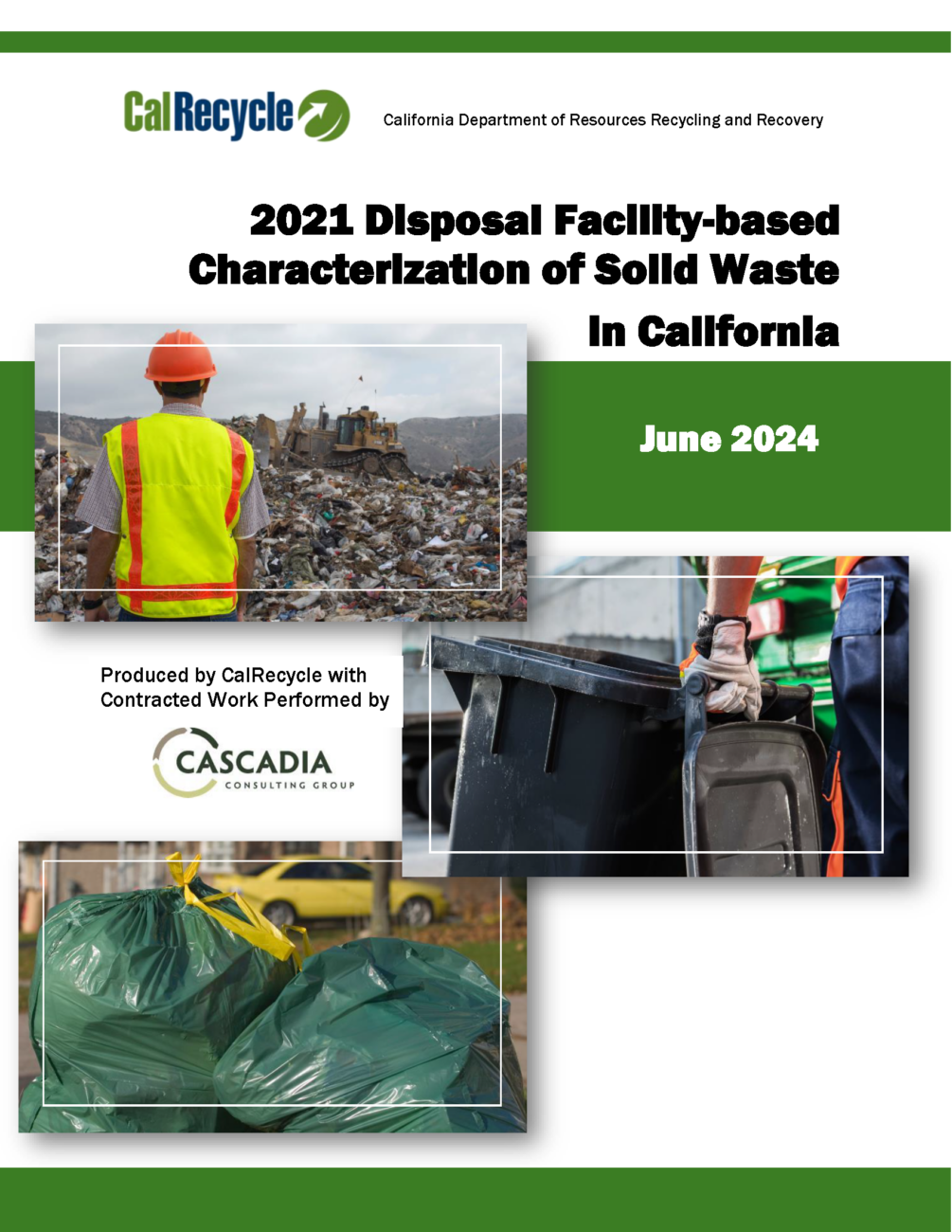 2021 Disposal Facility-based Characterization of Solid Waste in California June 2024 cover