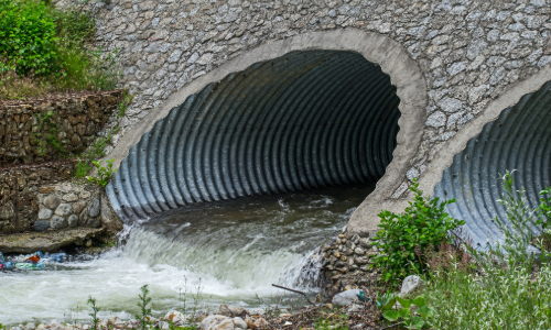 large stormwater drainage system