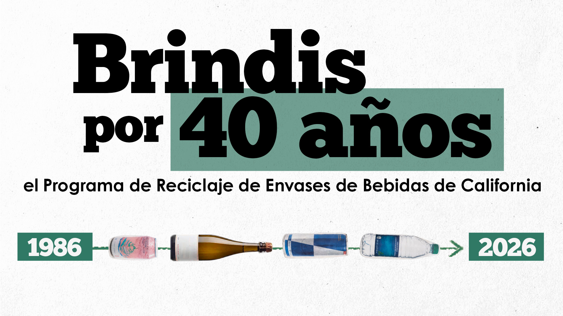 El Programa de Reciclaje de Envases de Bebidas de California celebra 40 años